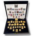 World Coins - The Royal Collection hallmarked silver-gilt stamps