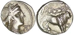 Ancient Coins - Gaul. Massalia. (Circa 90-49 BC). AR Drachm
