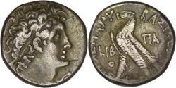 Ancient Coins - Ptolemaic Egypt. Cleopatra III & Ptolemy IX. AR Tetradrachm. Alexandria. RY 12 (106/5 BC)