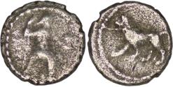 Ancient Coins - Uncertain satraps of Babylon (Circa 328-311 BC). AR Obol