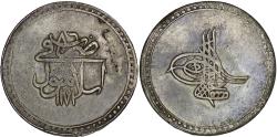 World Coins - Ottoman Empire. Mustafa III (1757-1774). AR Kurush. Islambul (Istanbul). AH 1171, Year 86