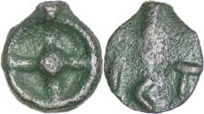 Ancient Coins - Moesia. Istros. Late 5th century BC. Cast Æ