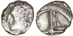 Ancient Coins - Massalia. Marseille. AR Obol. (Circa 200-121 BC)
