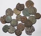 Ancient Coins - Lot of 19 AE Sasanian Pashiz