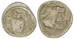 Ancient Coins - Macedonia. Terone (480-420 BC). AR Tritetartemorion