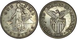 World Coins - Philippines. Silver Peso. 1907 S