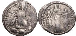 Ancient Coins - Sasanian Empire. Varhran I. AR obol, AD 273-276