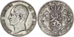 World Coins - Belgium. Leopold I (1831-1865). Silver 5 Francs. 1849
