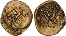 World Coins - British Celts, ‘Belgae’, Gold Stater, Chute type [ECC-21]