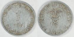 World Coins - PHILIPPINES - Culion Island Leper Colony, 1913 Peso (Type III), Choice EF