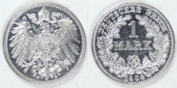 World Coins - GERMANY - Empire, Wilhelm II, 1904 G, Mark, Almost Uncirculated details