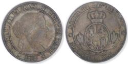 World Coins - SPAIN - Kingdom, Isabel II, 1868 OM, 2½ Centesimos, Choice Very Fine / VF