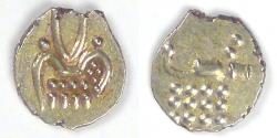 World Coins - INDIA - Cochin, AV Fanam, ND (1795-1850), AU / Choice EF