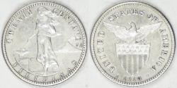 World Coins - PHILIPPINES - U.S. Territory, 1910 S, 20 Centavos, Choice EF / AU