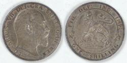 World Coins - GREAT BRITAIN, Edward VII, 1902 Shilling, Very Fine