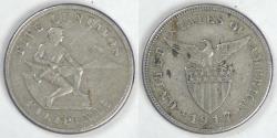 World Coins - PHILIPPINES - U.S. Territory, 1917 S, 5 Centavos, Choice VF