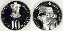 World Coins - INDIA - Republic, 1972 B, 10 Rupees, Gem Proof DCAM