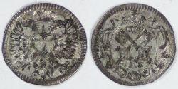 World Coins - GERMANY - Regensburg, 1738 IMF, Kreuzer, Choice EF to AU