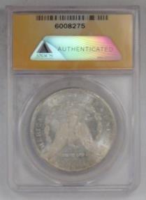 US Coins - 1878-S Morgan Dollar graded MS-63 by ANACS