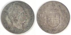 World Coins - ITALY - Kingdom, Umberto I, 1887 M, Lira, Very Fine