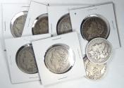 Us Coins - pre-1921 Morgan Dollars, low to average circulated