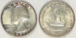 Us Coins - 1957-D Washington Quarter, MS-64