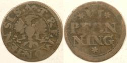 World Coins - GERMANY - Dortmund, Leopold, ND (1658-88) Pfenning (½ Schilling), F / VG