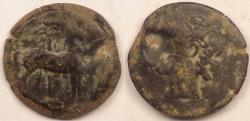 Ancient Coins - ZEUGITANA - Carthage, 2nd Punic War circa 210 -202 BC, Dishekel, about Fine