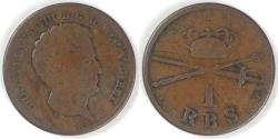 World Coins - DENMARK, Christian VIII, 1842 ♁, Rigsbankskilling, Choice Fine / Fine details