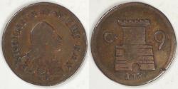 World Coins - ITALY - Naples, Ferdinand IV, 1789 P, 9 Cavalli, Choice Fine