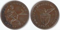 World Coins - PHILIPPINES - U.S. Territory, 1914 S Centavo, Extra Fine