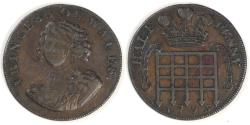 World Coins - UNITED KINGDOM OF GREAT BRITAIN - Middlesex, Princess of Wales, 1795 Half Penny Conder Token, about EF