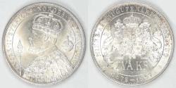 World Coins - SWEDEN, Oscar II, ND (1897) EB 2 Kronor, Choice BU
