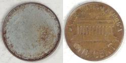 Us Coins - Lincoln Cent, milled to be a magician’s coin