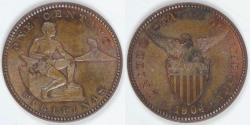 World Coins - PHILIPPINES - U.S. Territory, 1904 (p), Centavo, Brilliant Uncirculated BN