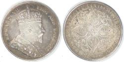 World Coins - STRAITS SETTLEMENTS - British Colony, Edward VII, 1904 B, Dollar, Extra Fine
