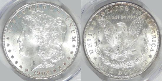 US Coins - 1902-O Morgan Dollar, MS-65+ PCGS