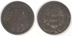 World Coins - POLAND - Kraków, Kajetan Soltyk, 1835, 10 Groszy, Fine