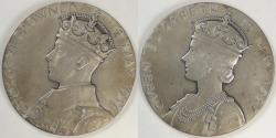 World Coins - UNITED KINGDOM OF GREAT BRITAIN, 1937 George VI Large Coronation Medal, Almost Uncirculated