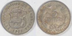 World Coins - VENEZUELA - Republic, 1927, 5 Centimos, Extra Fine
