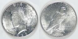 Us Coins - 1923-D Peace Dollar, Unc details