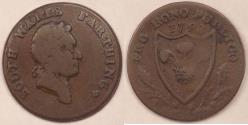 World Coins - GREAT BRITAIN - South Wales, 1793 Farthing Conder Token, F / VF