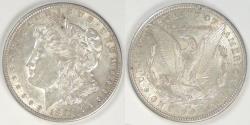 Us Coins - 1891-CC Morgan Dollar, AU-53