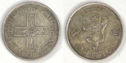 World Coins - NORWAY, Haakon VII, 1915, 25 Øre, Extra Fine