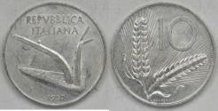 World Coins - ITALY - Republic, 1951 R, 10 Lire, Gem BU