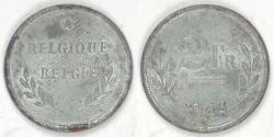 World Coins - BELGIUM - Allied Occupation, 1944, 2 Francs (2 Frank), Almost Uncirculated