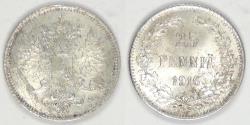 World Coins - FINLAND - Grand Duchy, Nicholas II, 1916 S, 25 Pennia, Gem Brilliant Uncirculated