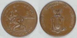 World Coins - PHILIPPINES - Commonwealth, 1940 M, Centavo, Choice EF