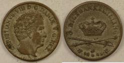 World Coins - DENMARK, Christian VIII, 1842 (o) 3 Rigsbankskilling, Choice Very Fine