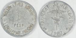 World Coins - PHILIPPINES - Culion Island Leper Colony, 1920/13 Peso (Type I), Choice VF